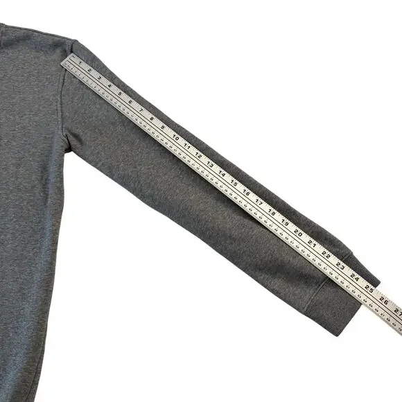 NWT SKIMS Men's Lounge Fleece Crewneck Sweatshirt Dark Heather Grey Small - Picture 8 of 8